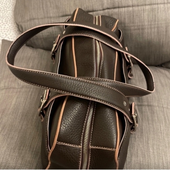 Cole Haan Leather Barrel Bag - Picture 7 of 9